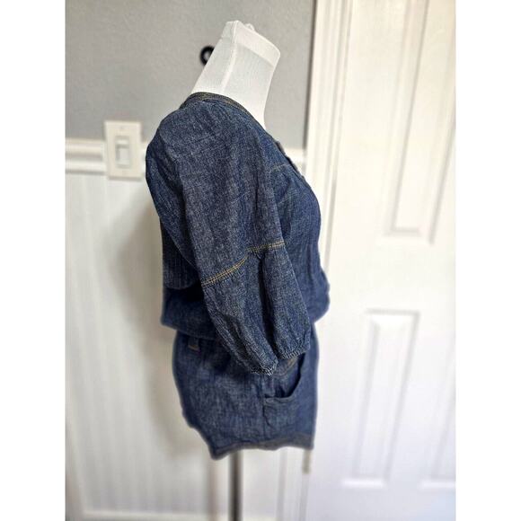 Apple Bottom Jeans Jumper Tunic with Drawstring Women's Large - Picture 4 of 16